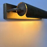 Modernist solid brass wall light, France 1940