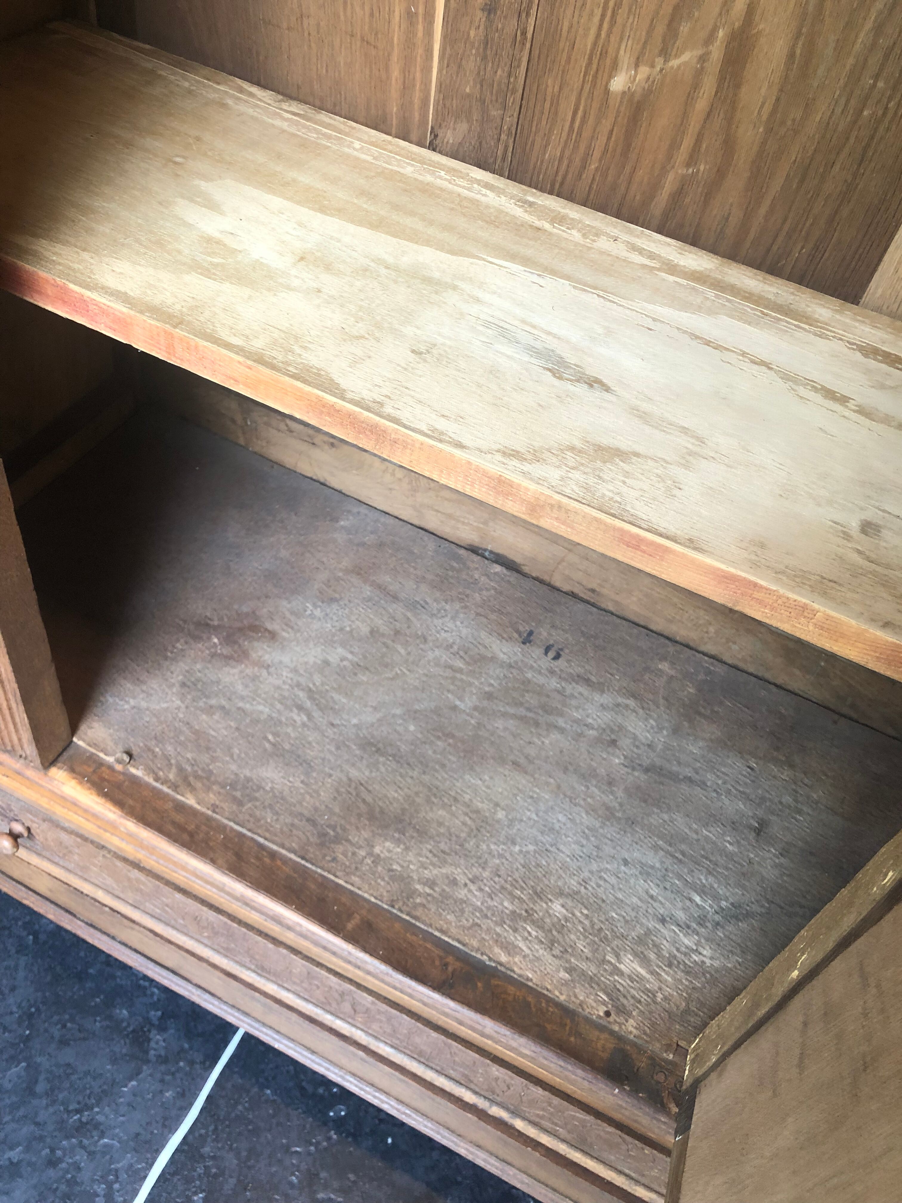 Antique wardrobe with mirror