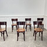 6 chaises bistrot Baumann "Etienne" 1950