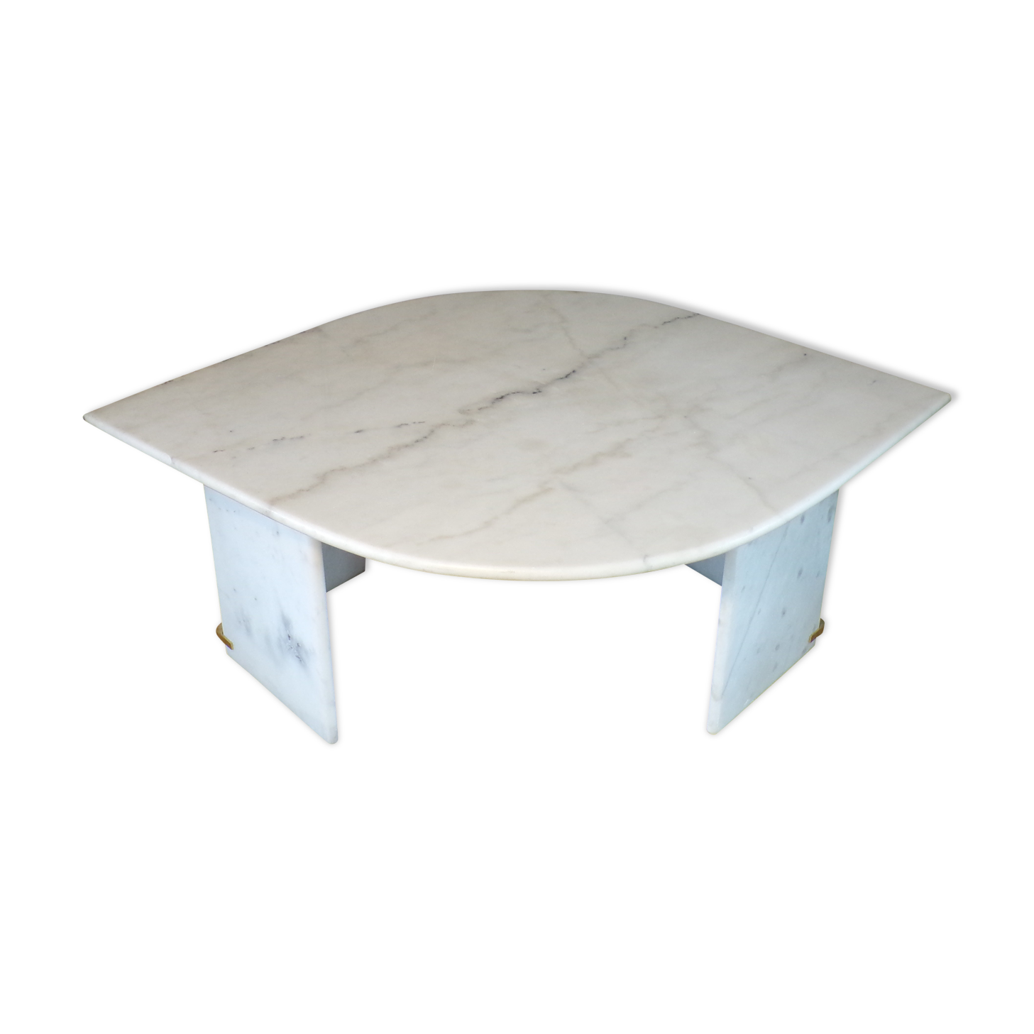 White marble eye coffee table