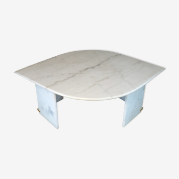 White marble eye coffee table