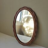 Rattan mirror 40x27cm