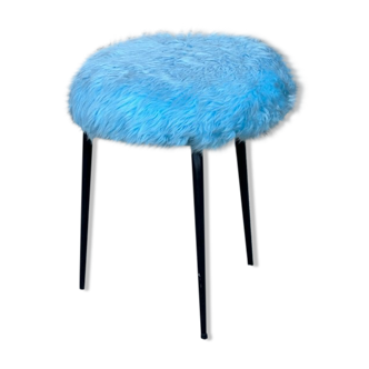 Tabouret vintage bleu Pelfran