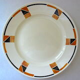 Badonviller earthenware dish (x 3) in "Bruno" model, circa 1925.