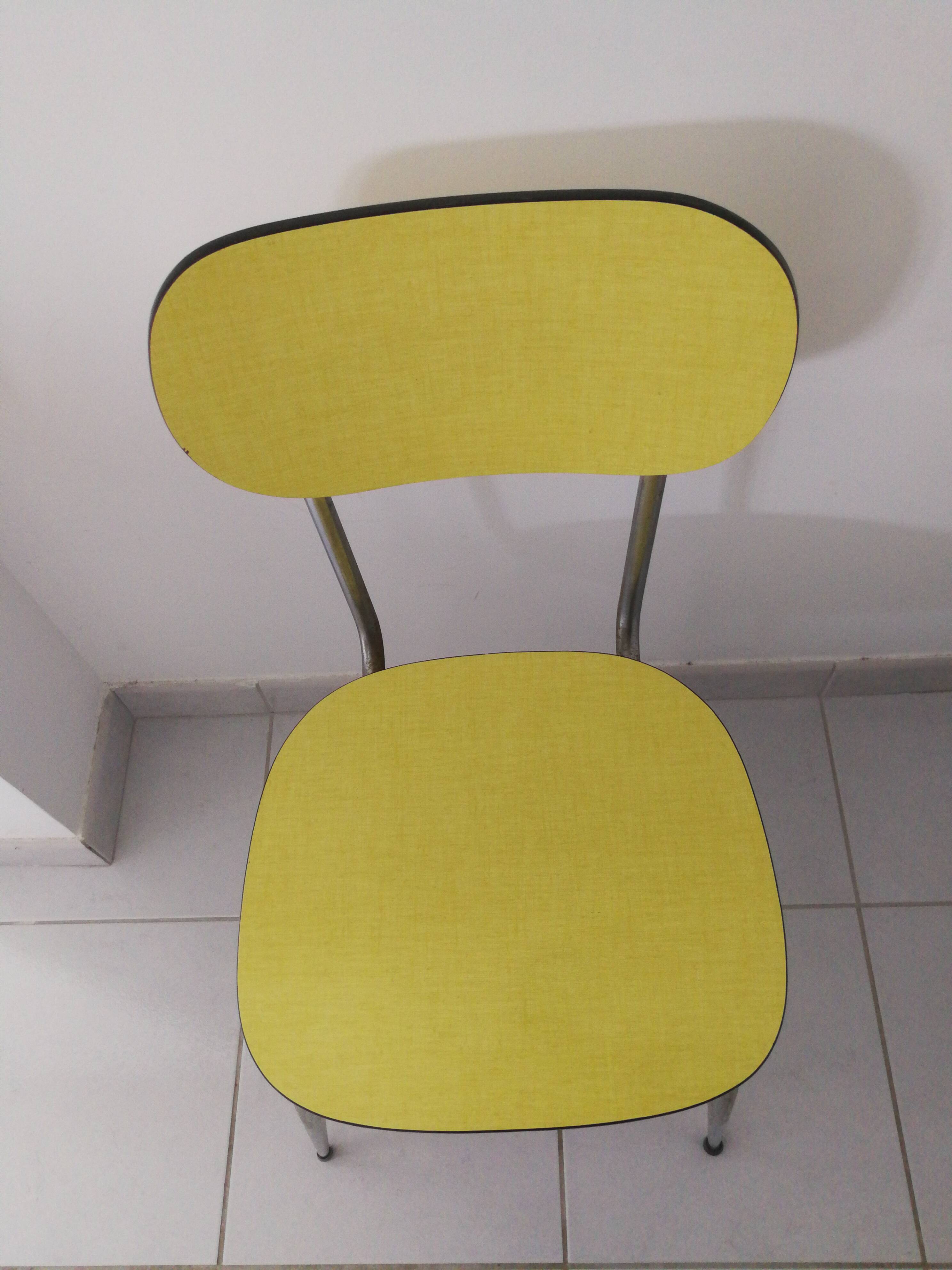 Yellow formica chair