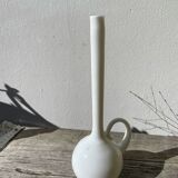 White opaline glass soliflore vase
