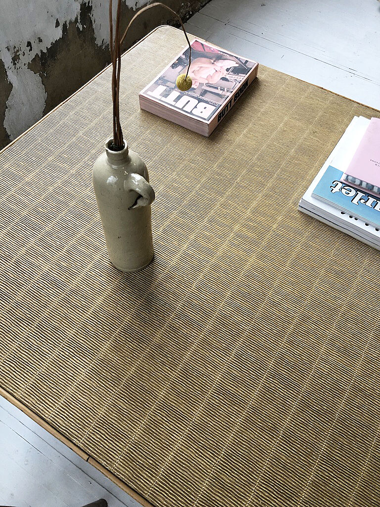 Vintage rattan meal table