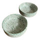 Green spotted ceramic ramekin