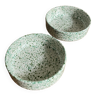 Green spotted ceramic ramekin