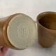 Set of 2 Mugs Digoin Sandstone Glass Cups