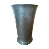 Vase, tall pewter goblet
