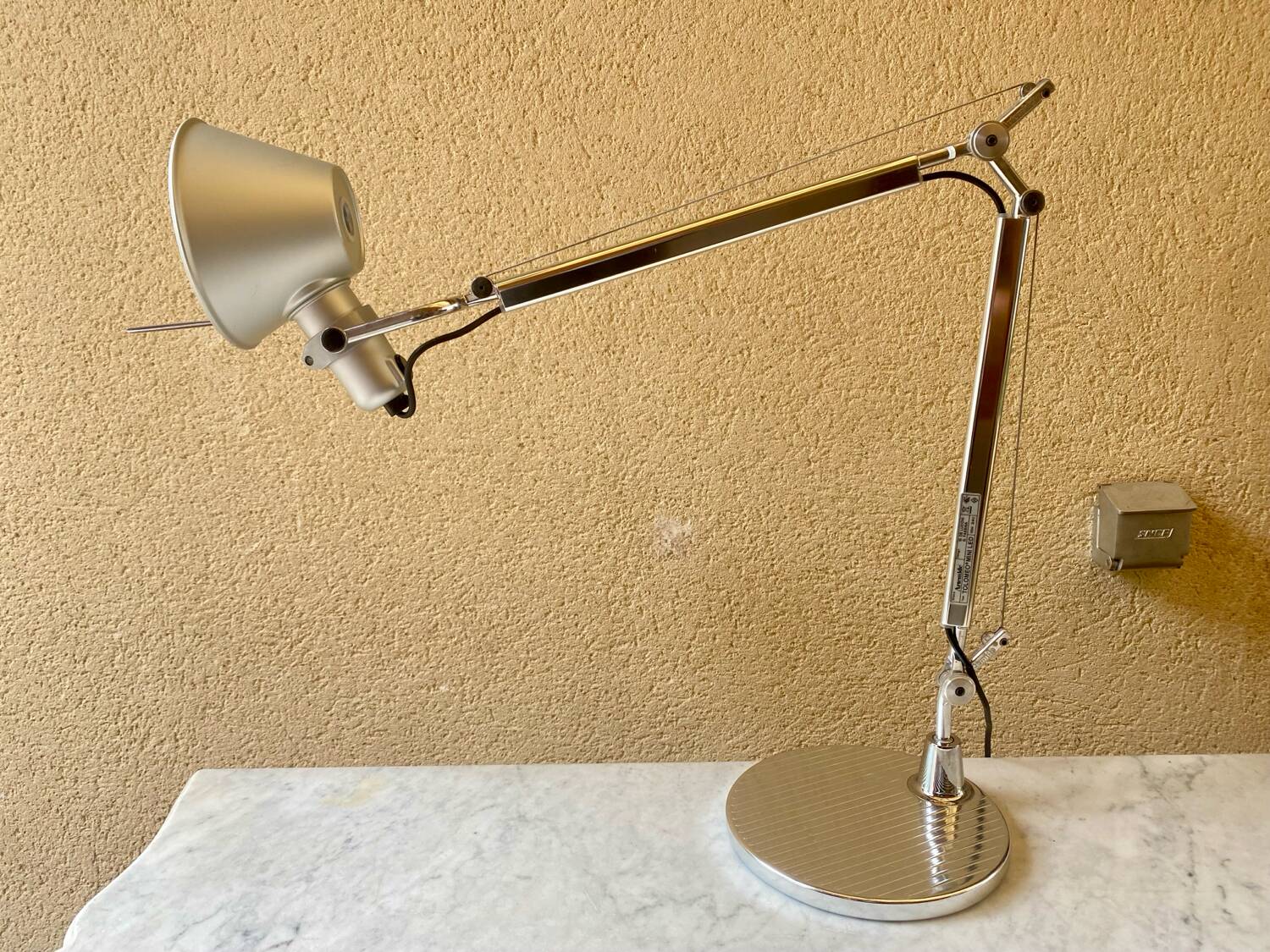 Tolomeo mini led desk lamp on designer base By Lucchi & Fassina excellent condition