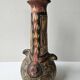 Kabyle Algerian pottery jar vase with polychrome geometric decorations
