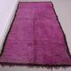 Vintage purple moroccan rug 134x272 cm - Berber rug - Wool rug handmade