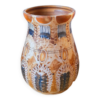 Vase en grès sel J.C Courjault Keraluc 60s