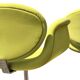 Pair of Little Tulip armchairs by Pierre Paulin for Artifort in green fabric.