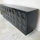 Black brutalist credenza, 1970s
