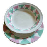 2 old plates from Digoin and Sarreguemines