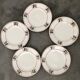 5 Terre de Fer dessert plates Salins Charbonnier