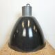 Grande Lampe d'Usine Industrielle en Émail Gris Foncé d'Elektrosvit, 1960s