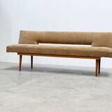 1970's German wooden sofa / daybed
