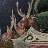 Still life with cabbage old painting