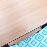 Serving table on wheels