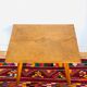 Coffee table vintage compass feet inlaid wood