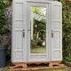 Parisian art deco wardrobe solid oak 1930