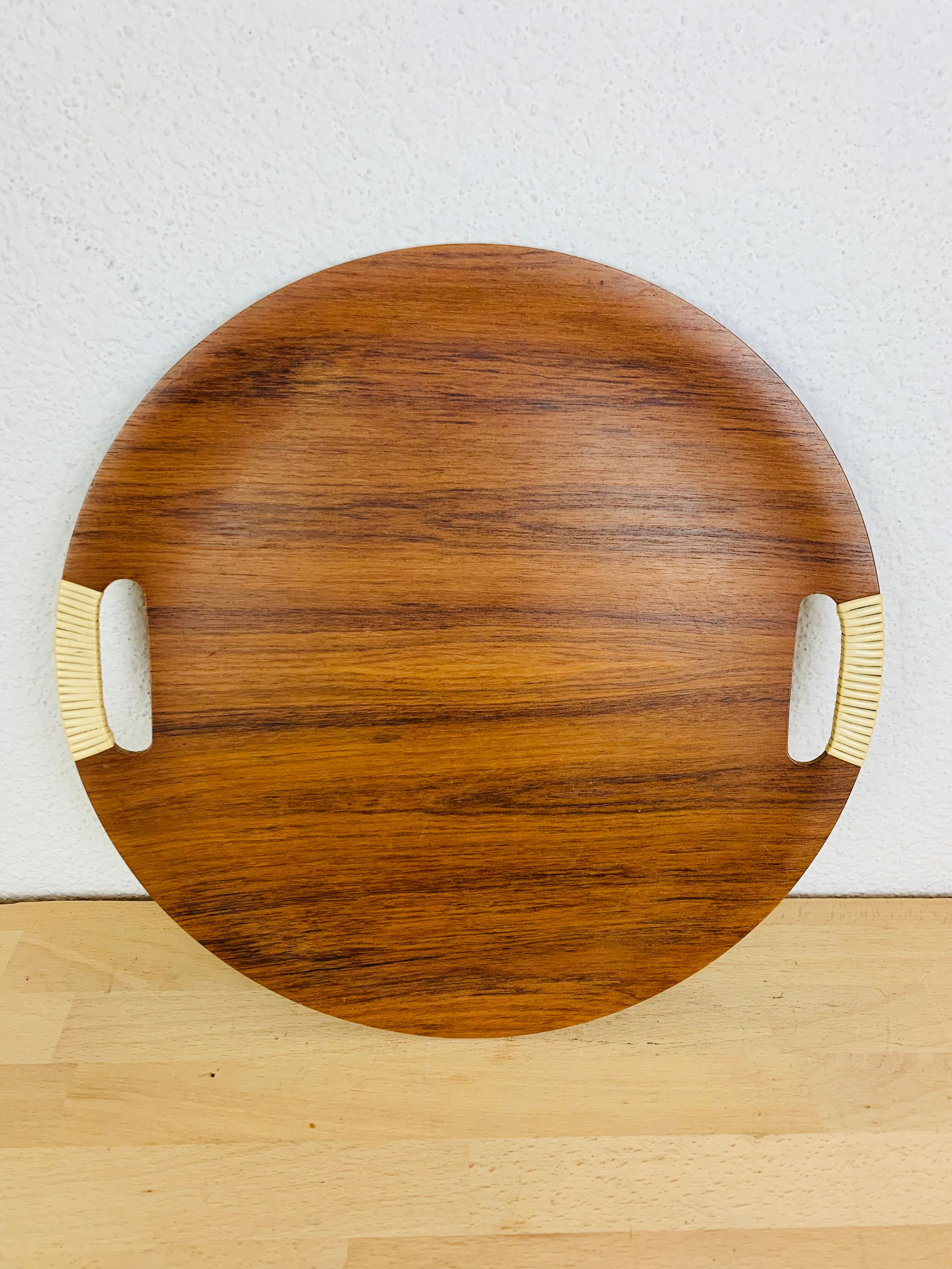 Round top Scandinavian teak 60s