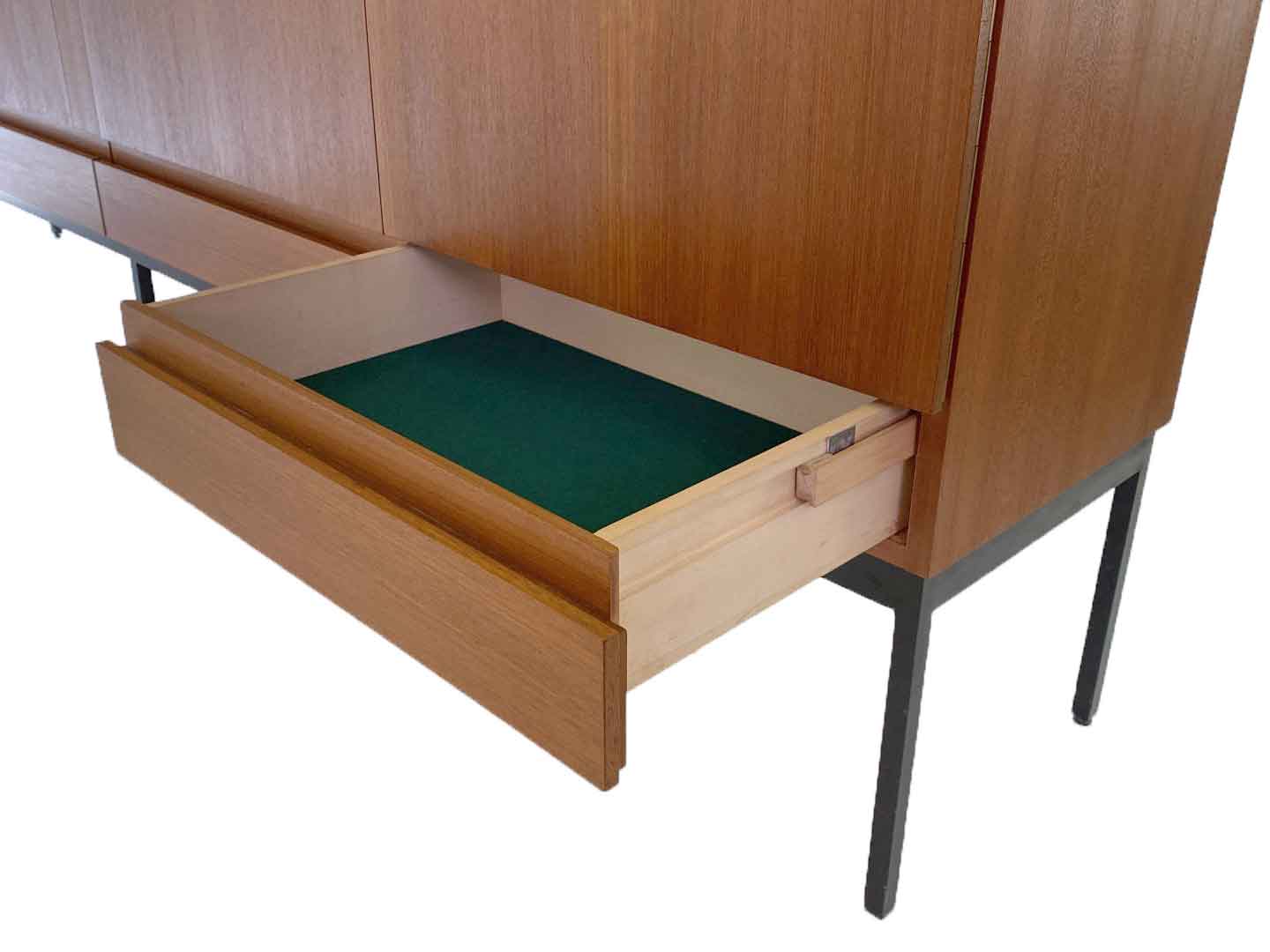 B60 teak highboard by Dieter Waeckerlin for Behr 1950s