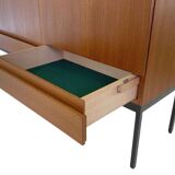 B60 teak highboard by Dieter Waeckerlin for Behr 1950s