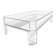 Coffee Table Design Marc Micoud Plexiglas/Lucite and Glass - 1980