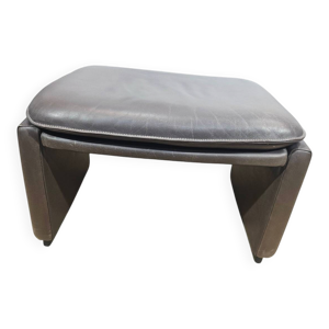 pouf en cuir / repose-pieds