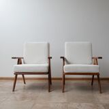 Paire de fauteuils du milieu du siècle