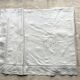 Old hand-embroidered linen sheet
