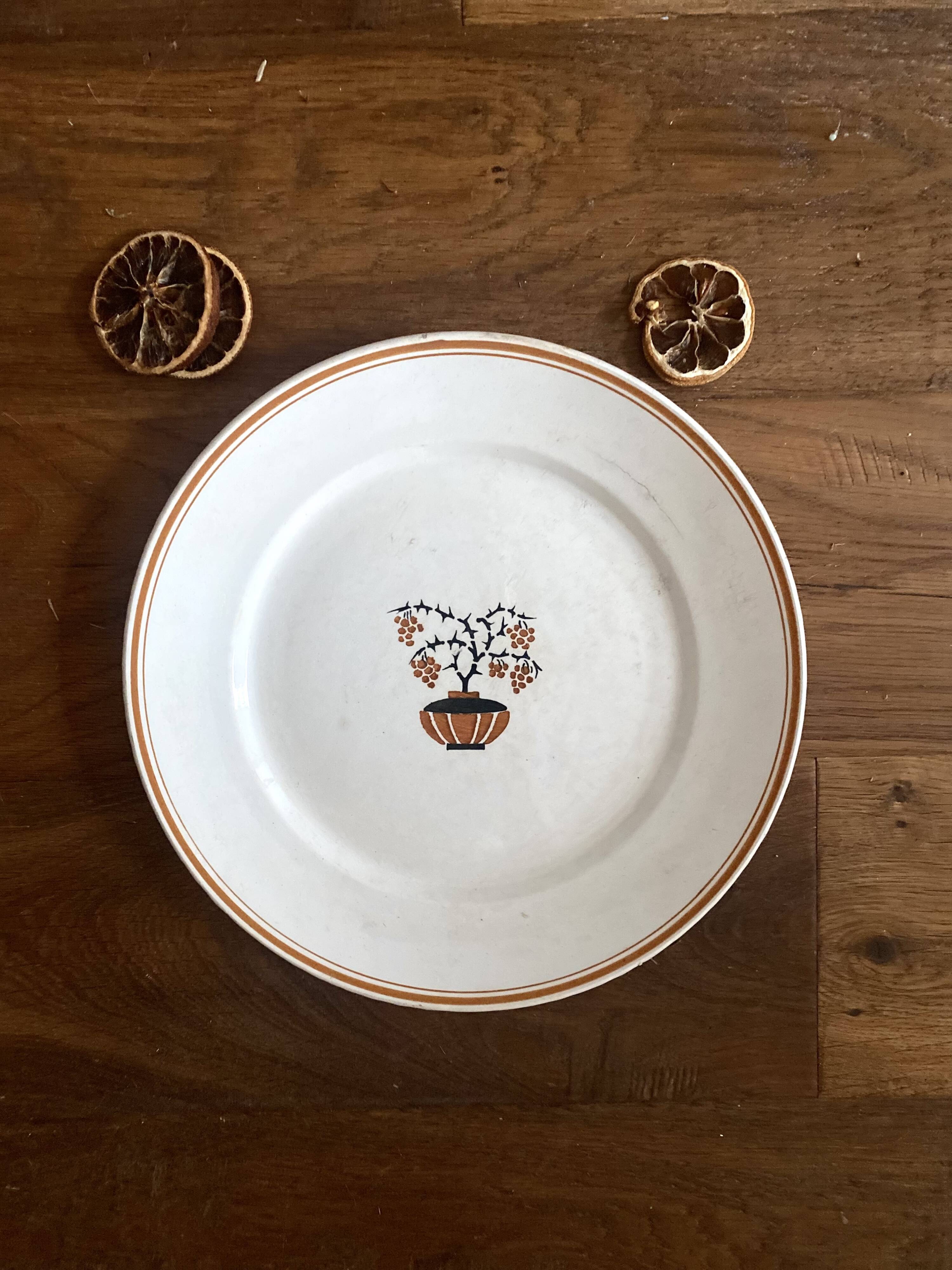 Old earthenware dish from St.Amant