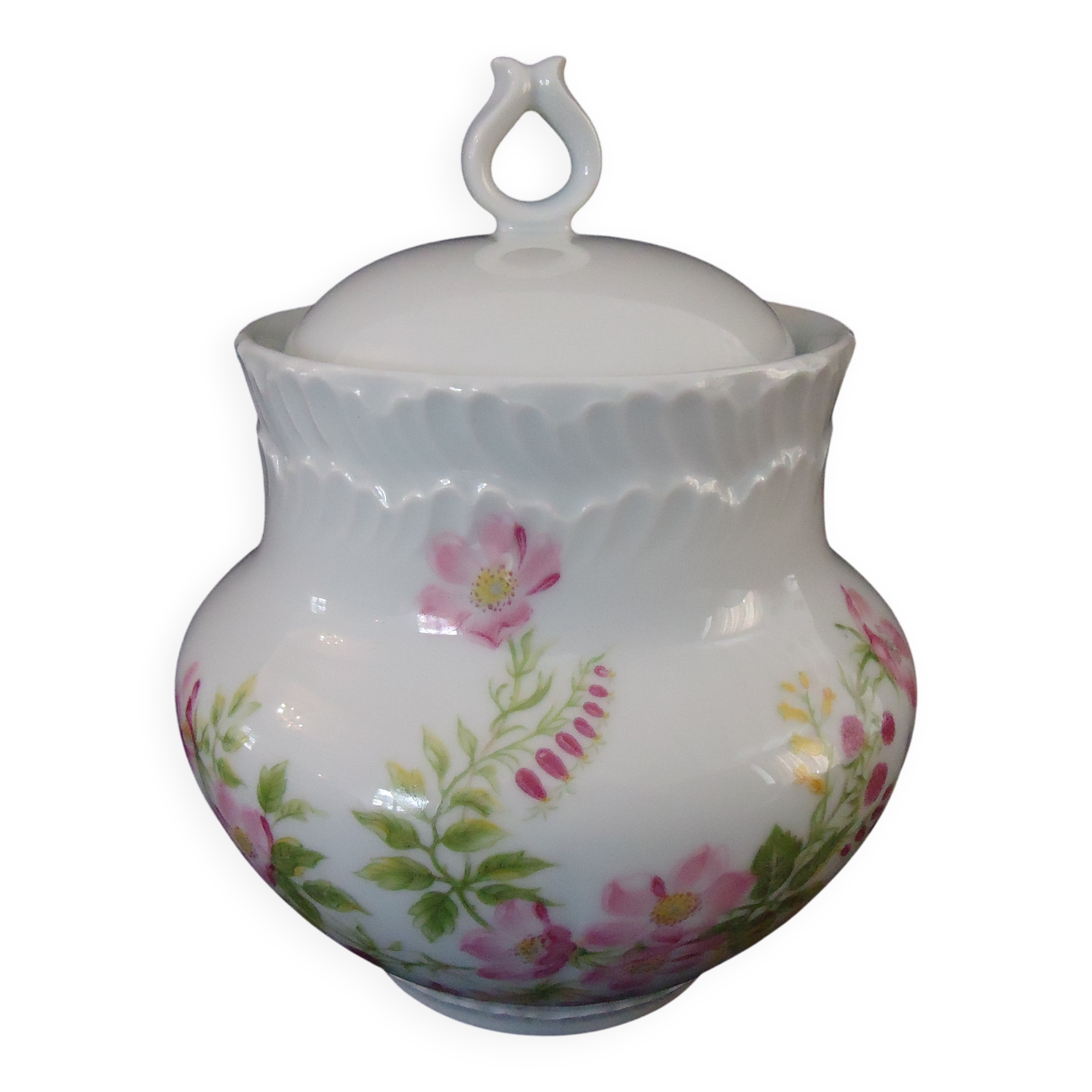 Limoges porcelain sugar bowl, Goumot Labesse