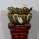Cache-pot en faïence barbotine, art nouveau – 1920