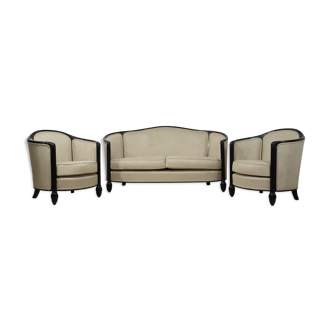 French Art Deco armchairs and sofa by Paul Follot c1920