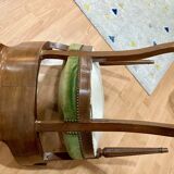 Velvet seated convertible-style chair