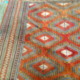 Old oriental rug made hands 280x195cm