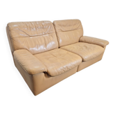 Vintage Leather DS 66 2-Seater Sofa by Carl Larsson for de Sede, 1970s