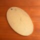 Brass 1960's vintage oval mirror, 36x61cm