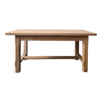 Solid oak farmhouse table