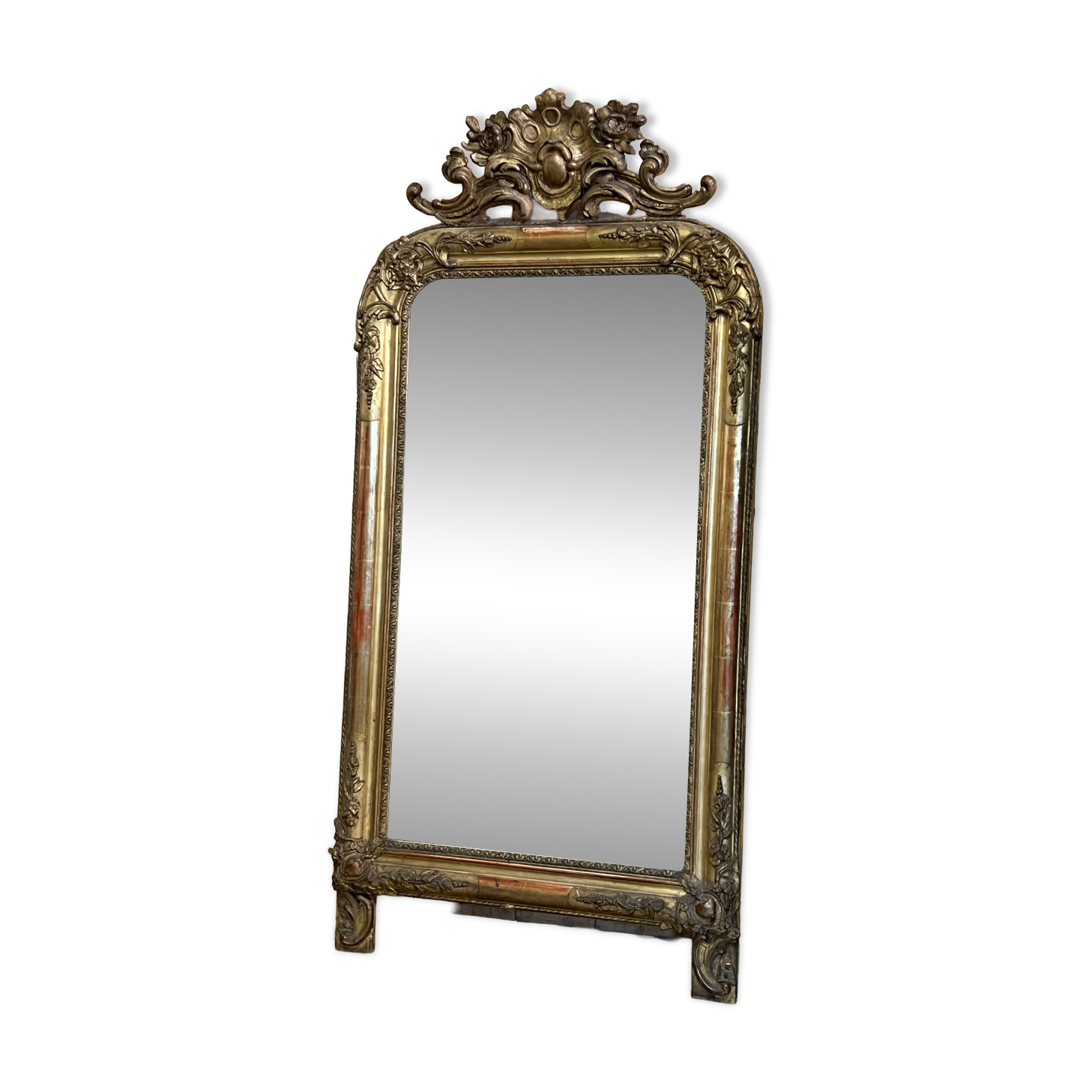 Louis Philippe mirror with a mercury pediment