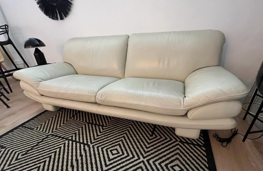 3 seater leather sofa