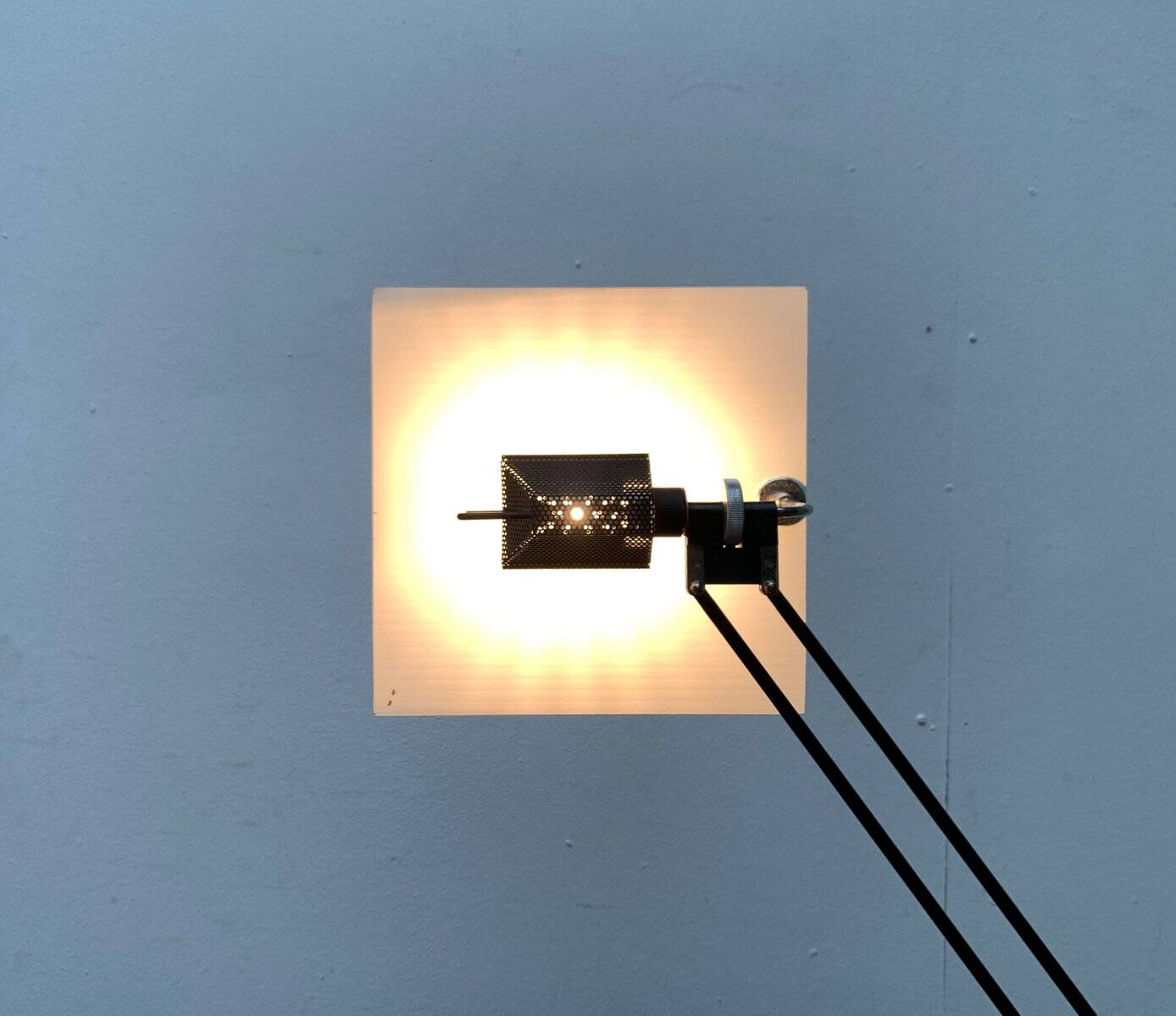 Postmodern table lamp W.O. by Sacha Ketoff for Aluminor, France, 1980s