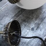 Italian brass and opaline hanging