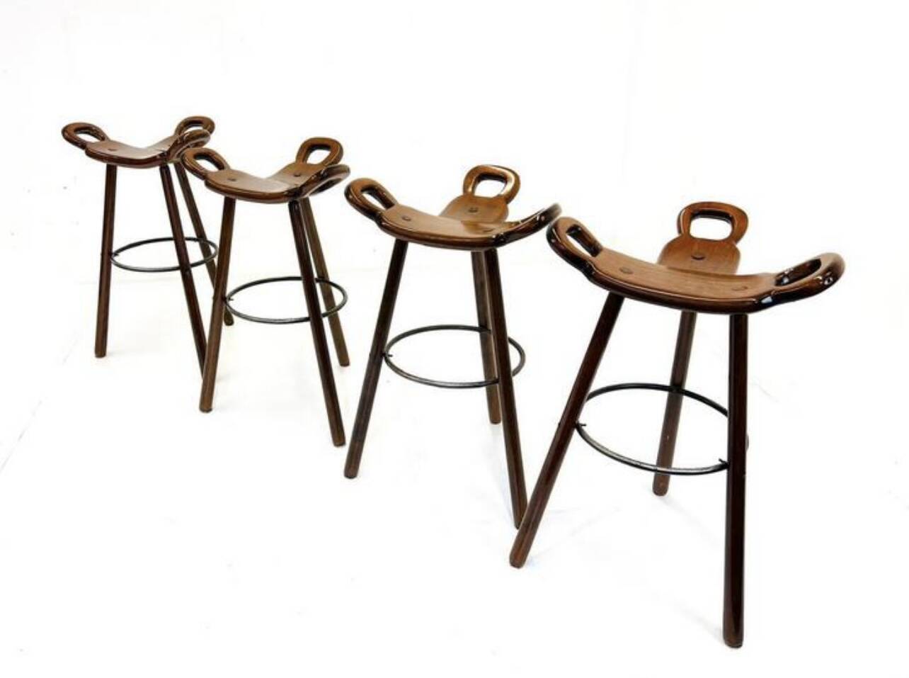 4x brutalist bar stool